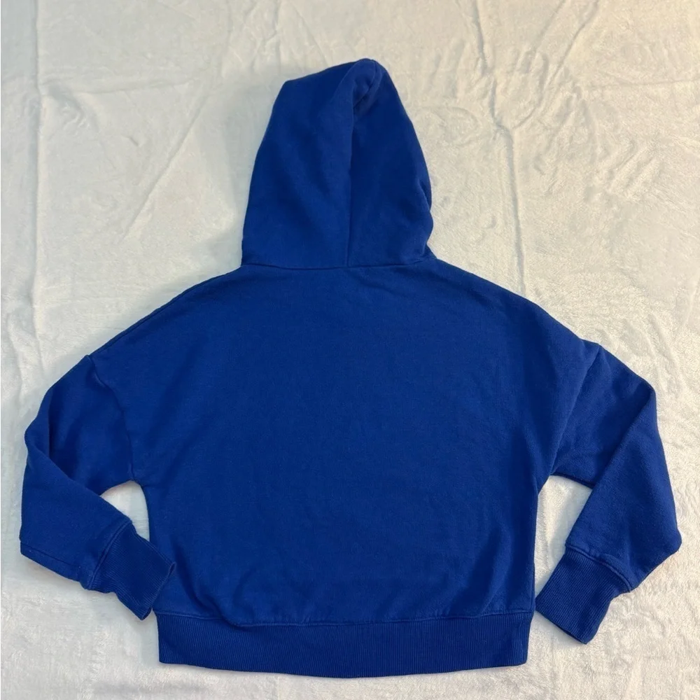 Justice Vibrant Blue Fleece Hoodie Size XS(5/6)